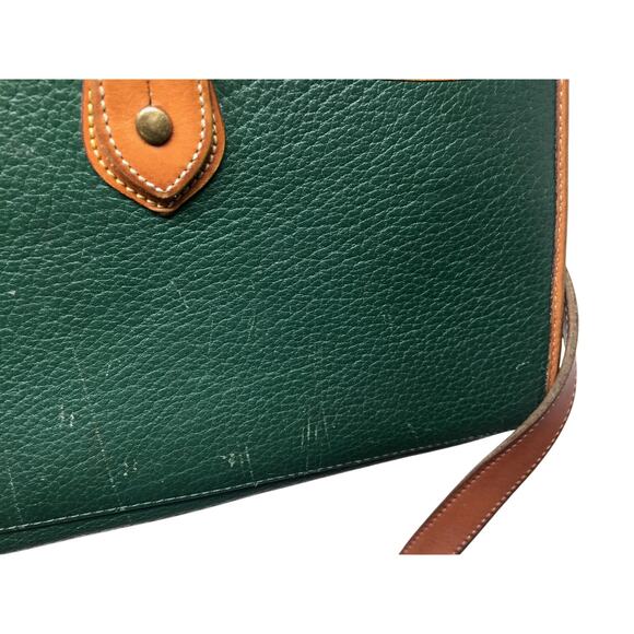 Dooney & Bourke Green Calvary Equestrian Flap All Weather Leather Crossbody Bag - Picture 16 of 16